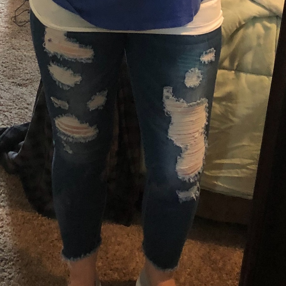Urban Decay Blue Skinny Distressed Jeans